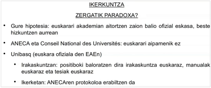 Euskara Unibertsitatean